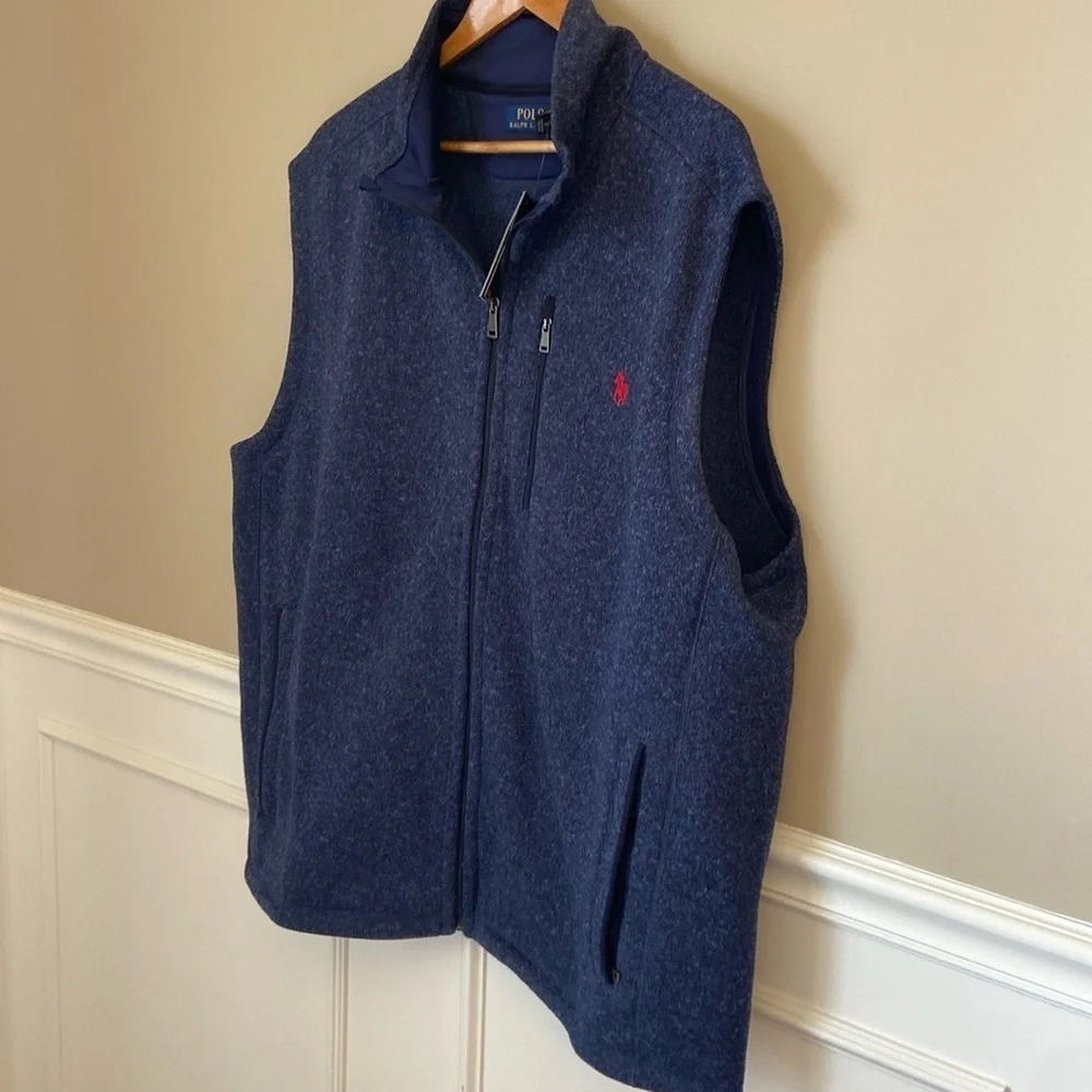 NWT Men’s Ralph Lauren Polo Zip Front Vest -‎ Size 2XB (XXL)